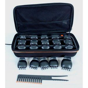 Heated Ceramic Styling Shells Hair Pagent Curlers w Case TopStyler by InStyler